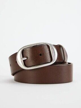 Leather Oval-Ring Belt J. Jill